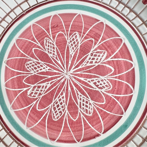 Vintage Elle Keramikk Plate, 7.75" Hand-Painted Floral, Norway, Signed, 1960’s - Picture 5 of 9